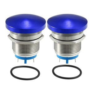 uxcell uԂ̂`{^XCb` h IP65 ԗp ^ 19 mm 3A 250V {^XCb` u[ 2Zbg