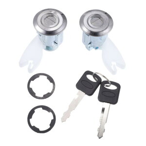 uxcell �h�A ���b�N �V�����_�[ Ford�ɑΉ� Explorer�ɑΉ� 1991-1995�ɑΉ� �v���X�`�b�N ���^�� �L�[�t���h�A���b�N�V�����_�[�L�b�g F2UZ1522050A �u���b�N �V���o�[�g�[�� 1�Z�b�g