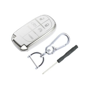 uxcell X}[gL[tHuP[XJo[Lbg L[tHuVFی L[X L[`F[t TPU JeepɑΉ Grand Cherokee Renegade 5ɑΉ Vo[g[ zCg