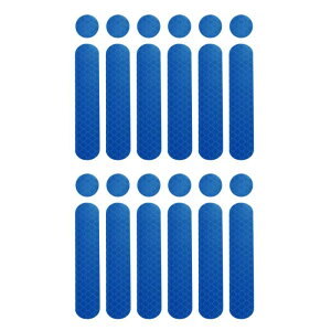 uxcell ���˃e�[�v ���˃t�B���� ���S�x���X�e�b�J�[ �w�����b�g�p ���ȔS�� �I�[�g�o�C�p 2�Z�b�g �u���[ 12������