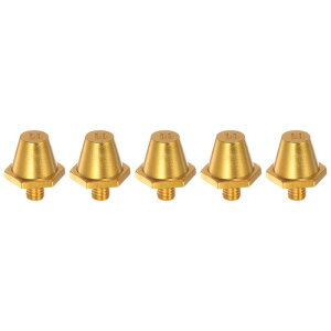 uxcell �g���b�N�X�^�b�h 11 mm �A���~�j�E�� �y�� �����p�X�^�b�h �\�t�g�^�[�t�T�b�J�[�t�B�[���h�g���b�N�V���[�Y�p �S�[���f�� 5����