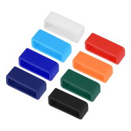 uxcell 時計バンドストラップ ゴム製 交換用ファスナーリング シリコンウォッチリテーナー 20 mm幅時計バ…