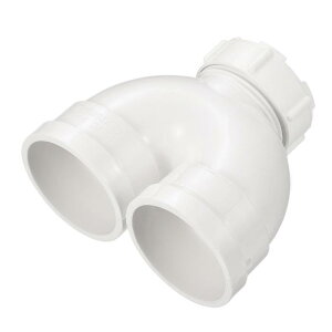 uxcell PVC������ U�V�F�C�v �G���{�p�� 50mm ID �`���[�u �z�ǃR�l�N�^�[�A�_�v�^�[ �`�F�b�N�z�[���t�� �z���C�g