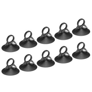 uxcell �o���u�`�F���W���[ PVC�T�N�V�����J�b�v �����c�[�� GU10 MR16�o���u�p �����ԗp�K���X���h �������X�N���[�� 45mm���a �u���b�N 10����