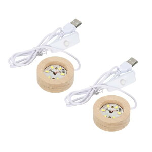 uxcell LED ؐ{[X^hz_[ fBXvCx[X 6x2cm zCgCg Eh USB XCb` NX^{[Xg[p 2