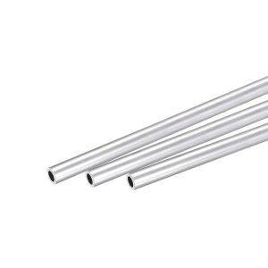 uxcell 6063�A���~���`���[�u �ۂ��`���[�u �p�C�v �O�a3 mm ���a2 mm ����250 mm 3�{��