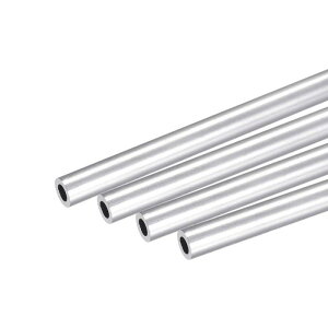 uxcell 6063�A���~���`���[�u �ۂ��`���[�u �p�C�v �O�a8 mm ���a5 mm ����250 mm 4�{��