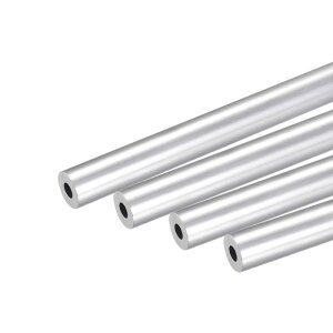 uxcell 6061�A���~���`���[�u �ۂ��`���[�u �p�C�v �O�a12 mm ���a5 mm ����250 mm 4�{��