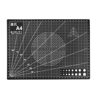 uxcell A4ȏCJbeBO}bg ~  ObhPVCfXN}bgt DIY Ntg f쐬p[^[܂Ȕp ubN 30 x 22cm
