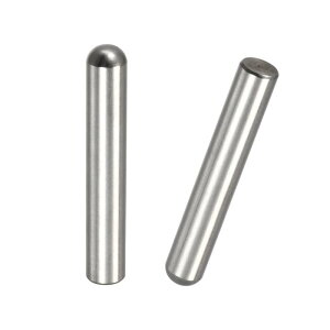 uxcell �_�E�G���s�� ���E���h�w�b�h�_�{�s�� 8 x 55 mm �V���o�[�g�[�� 304�X�e�����X�X�`�[�� �t���b�g�ʎ��G���h �E�b�h�x�b�h�V�F���t�y�O�T�|�[�g�V�F���t �Œ�G�������g 2����