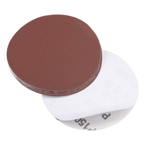 uxcell PSA�T���f�B���O�f�B�X�N �T���h�y�[�p�[ �_���A���~�j�E�� �ڒ��܃o�b�N 125mm���a 1500�O���b�g 10����
