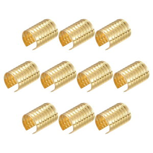 uxcell v[v̂ЂNbv ܂肽ݎ ~` R[hGh Xgbv ^bZ DIYNtgp 9x13 mm S[hg[ 100