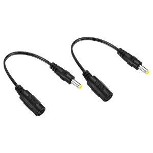 uxcell DCdP[u dA_v^[vOR[h DCdR[h LEDvJCCTVp DC 5.5x2.1mmX-4.8x1.7mmIX ubN 2{