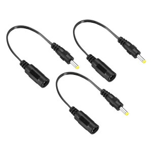 uxcell DCdP[u dA_v^[vOR[h DCdR[h LEDvJCCTVp DC 5.5x2.1mmX-4x1.7mmIX ubN 3{