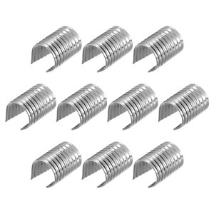 uxcell v[v̂ЂNbv ܂肽ݎ ~` R[hGh Xgbv ^bZ DIYNtgp 9x13 mm Vo[g[ 100
