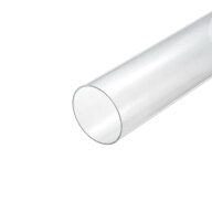 uxcell アクリルパイプ クリアリジッドラウンドチューブ 56 mm内径 60 mm外径 25 cm ランプとランタン水…