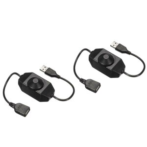 uxcell LEDXgbvfB}[XCb` 5V DC USB X-IX R[h [^[XCb`Rg[[t LEDXgbvCgp ubN 2