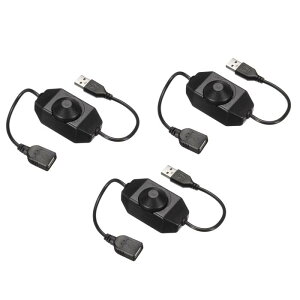 uxcell LEDXgbvfB}[XCb` 5V DC USB X-IX R[h [^[XCb`Rg[[t LEDXgbvCgp ubN 3