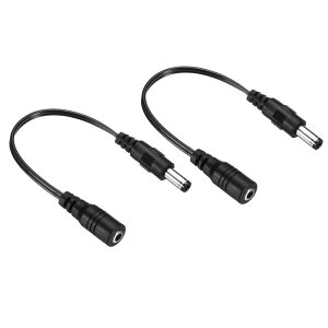 uxcell DCdP[u dA_v^[vOR[h DCdR[h LEDvJCCTVp DC 3.5x1.35mmX-5.5x2.5mmIX ubN 2{