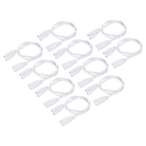 uxcell �����v���C�� �A�ڃ��C�� ���C�g�����N�R�[�h �����P�[�u�� T4 T5 T8 LED�`���[�u�p �_�u���G���h 2�s�� ����50cm 10�{��