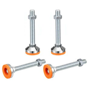 uxcell ���x�����O�t�B�[�g 4�Z�b�g M20x150x60mm - �Y�f�|���̊���~�� �Ռ��z�������\�ȃe�[�u���r �Ƌ� ���[�N�V���b�v �ݔ��p
