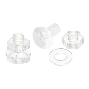 uxcell M4 x 10mm �v���X���l�W �i�b�g �i�b�g�ƕ����b�V���[�t�� �v���X�`�b�N PC�M�����{���g ���� 20�Z�b�g