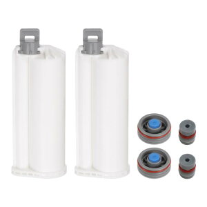 uxcell G|LVKSJ[gbW 115mm zCg O[ vX`bN ~LT[fAڒ܃J[gbW OCsXgt 50ml/1.7oz 10:1 AB ڒ܃Kp 2