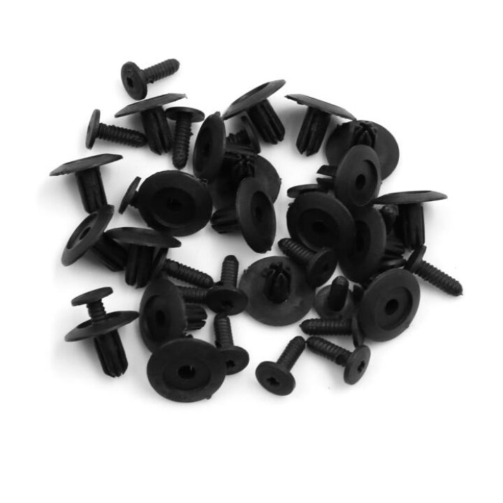 楽天市場 Uxcell プラスチックリベット 穴7mm 車用 フェンダー バンパー プラスチック リベット プッシュピン ファスナー クリップ ブラック 個入り Uxcell Japan