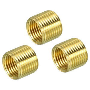 uxcell �l�W���W���[�T�i�b�g�C���T�[�g M12x1mm�I�X-M10x1mm���X�^�J�A�_�v�^�[ �p�C�v�p�� �ϊ��X���[�u���f���[�T�[ ����10mm 3��