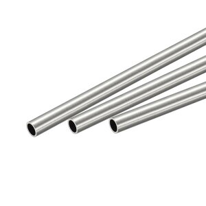 uxcell ���E���h�`���[�u 304�X�e�����X�| 6 mm�O�a 0.6 mm�ǂ̌��� 300 mm���� 3��