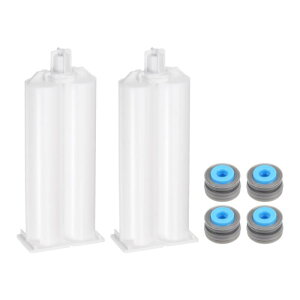 uxcell G|LVKSJ[gbW 115mm zCg O[ vX`bN ~LT[fAڒ܃J[gbW OCsXgt 50ml/1.7oz 1:1 AB ڒ܃Kp 2