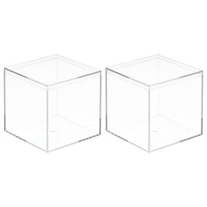 uxcell ANfBXvCP[X ̌`NA{bNX ubNx[X̃XNGAL[u [{bNX hoL[uNCubN 9.5x9.5x9.5cm 2