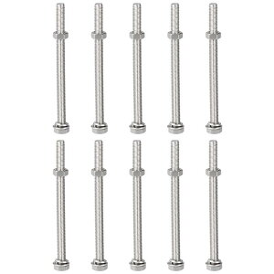 uxcell �Z�p�˂��{���g �i�b�g �t���b�g ���b�N���b�V���[�L�b�g M8 x 110mm 304�X�e�����X�| ���S�˂����� �Z�p�{���g 10�Z�b�g����