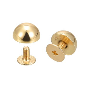 uxcell �X�N�����[�o�b�N���x�b�g �\���b�h���E���h�w�b�h ���U�[�X�^�b�h 10x6 mm �S�[���h�g�[�� 10�Z�b�g