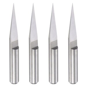 uxcell ؂̒[^[rbg \bhJ[oCh CNC 3D tCX ANPVC MDFvX`bN̒p VNa3.175 mm 0.1 mm[ 15x 4