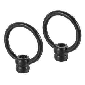 uxcell �A�C�i�b�g �ő�׏d15kg M10�l�W �����O�`�� ���X���[�v �n���M���O�����v �V�����f���A�p �u���b�N 51x59 mm 2��