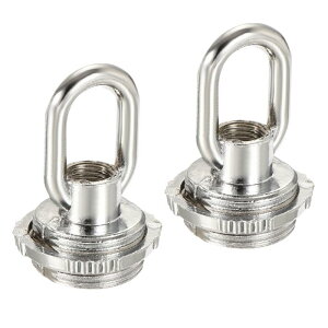 uxcell �A�C�i�b�g �ő�׏d25kg M10�l�W �����O�`�� ���X���[�v �n���M���O�����v �V�����f���A�p �V���o�[�g�[�� 30x44 mm 2��