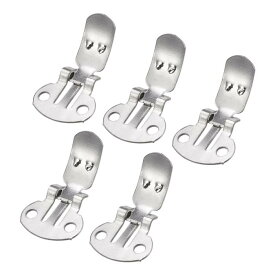 uxcell ブランクシューズクリップ 鉄 DIY クラフト デコレーション用 シルバートーン 24.5 mmx14 mm 10個