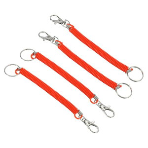 uxcell 17 cm�������g���N�^�u���X�v�����O�R�C���L�[�z���_�[ �X�g���b�`�R�[�h�L�[�����O �L�[�E�H���b�g�g�ѓd�b�p ���b�h 4����