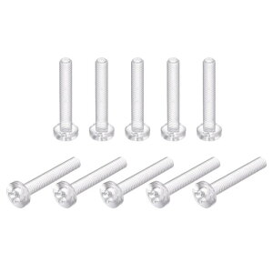 uxcell Ȃ׏˂  PC vX`bN {g @Bt@Xi[ M8x50 mm 10