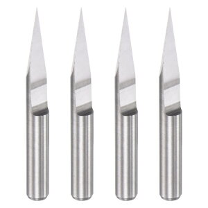 uxcell ؂̒[^[rbg \bhJ[oCh CNC 3D tCX ANPVC MDFvX`bN̒p VNa3.175 mm 0.1 mm[ 20x 4