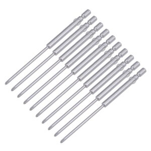 uxcell �����ւ��h���C�o�[�r�b�g �\�����h���C�o�[�r�b�g 4mm �V�����N 80mm�̒��� 2mm PH0 �}�O�l�e�B�b�N S2 �X�N�����[�h���C�o�r�b�g 10����