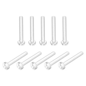 uxcell Ȃ׏˂  PC vX`bN {g @Bt@Xi[ M6x50 mm 30