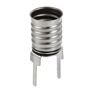 uxcell �����v�\�P�b�g E10 DC 30V 2�s�� 10.5x25 mm �d���z���_�[�l�W�x�[�X �j�b�P�����b�L�� 10��