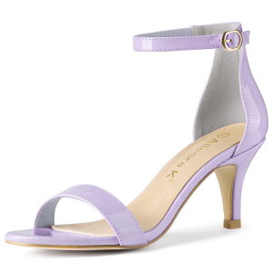 Allegra K �A���N���X�g���b�v�T���_�� �I�[�v���g�D �X�e�B���b�g�q�[�� ���f�B�[�X �p�[�v�� 27.0cm