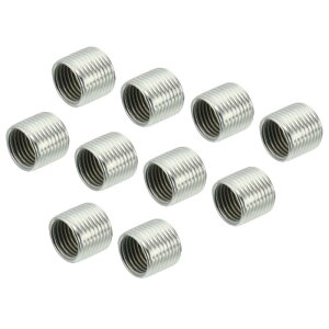 uxcell �˂��؂�i�b�g �t�B�b�e�B���O�ϊ��X���[�u���f���[�T�[ �C���T�[�g�i�b�g M12 x 1mm�I�X-M10 x 1mm�זڂ˂����X 10mm���� 15����
