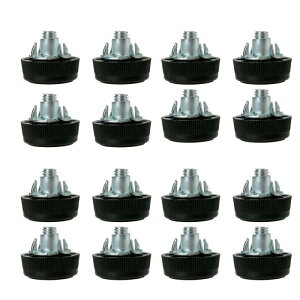 uxcell ���x�����O�t�b�g M8 x 13 x 30mm �˂����� �Ƌ� ���� ���x�����O�t�B�[�g �t���A�v���e�N�^�[ �X���b�hed ���߉\ T�i�b�g�t���̃��x���[ �֎q�r 16�p�b�N