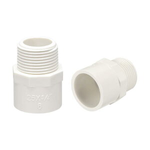 uxcell PVC�p�C�v�p�� �A�_�v�^�[ �R�l�N�^ 25mm�X���b�vxG3/4 ���˂� 10��