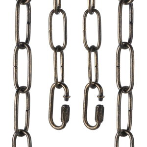 uxcell 6�t�B�[�g�Ɩ��p�`�F�[�� 3 mm/0.12�C���` ���[�v���^���y���_���g�V�����f���A�`�F�[�������p �N�C�b�N�����N ���b�N2�t�� �݂艺���v�����g�y���_���g�V�����f���A�Ɩ����p ��