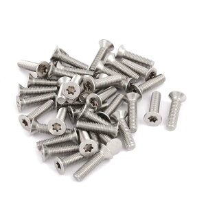 uxcell �t���b�g�w�b�h�g���N�X�l�W M5x20mm �t���X���b�h �g���N�X�X�N�����[�t�@�X�i�[ �V���o�[�g�[�� 304�X�e�����X�X�`�[�� 40����